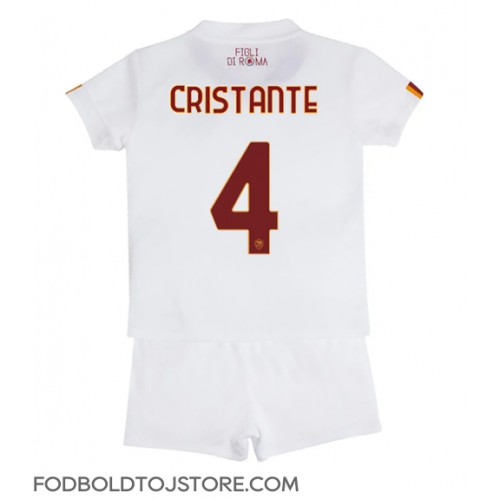 AS Roma Bryan Cristante #4 Udebanesæt Børn 2022-23 Kortærmet (+ Korte bukser)